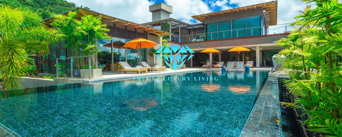 7 bedroom pool villa in Phuket with astunning views of the ocean.
