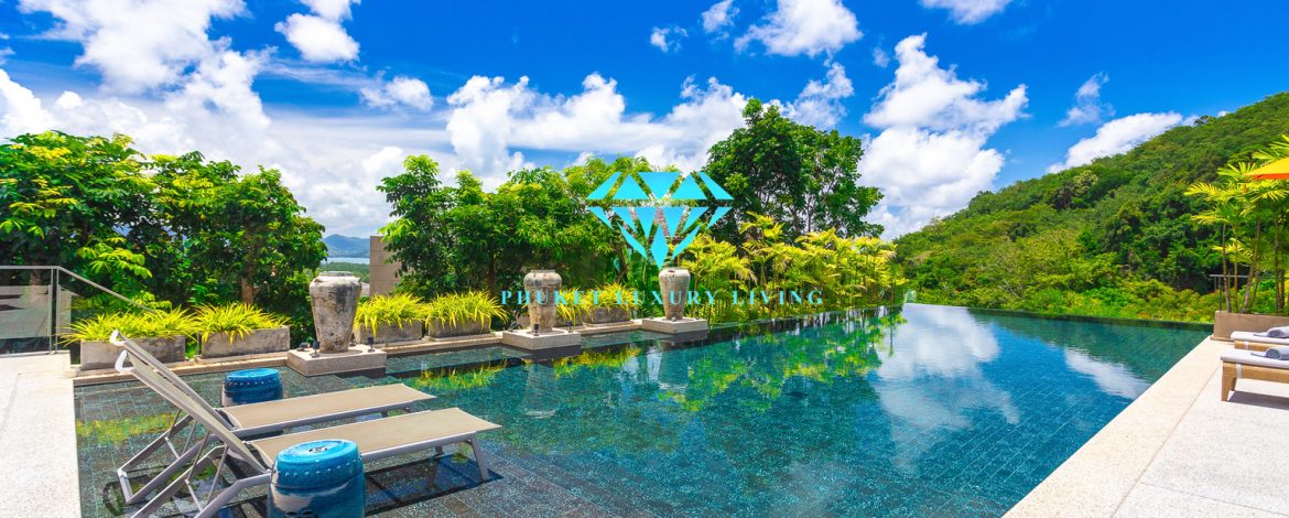 7 bedroom pool villa in Phuket with astunning views of the ocean.