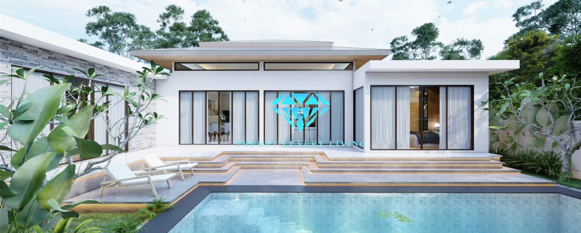 New modern Bali designed pool villa with 3 bedrooms for sale in Rawai, Phuket.