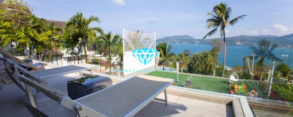 Stunning sea view 5 bedrooms pool villa in Patong For rent.