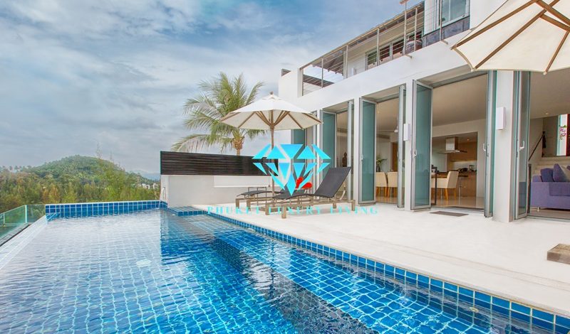 4 Bedroom Modern Sea View Pool Villa for Sale, Close to Surin Beach, Phuket.