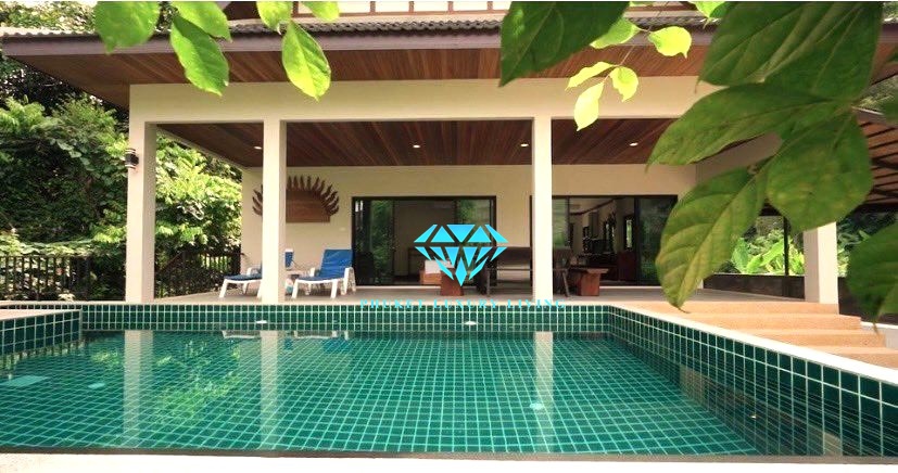 4 bedrooms villa for sale near Nai Thon Beach, just 3 minutes away.