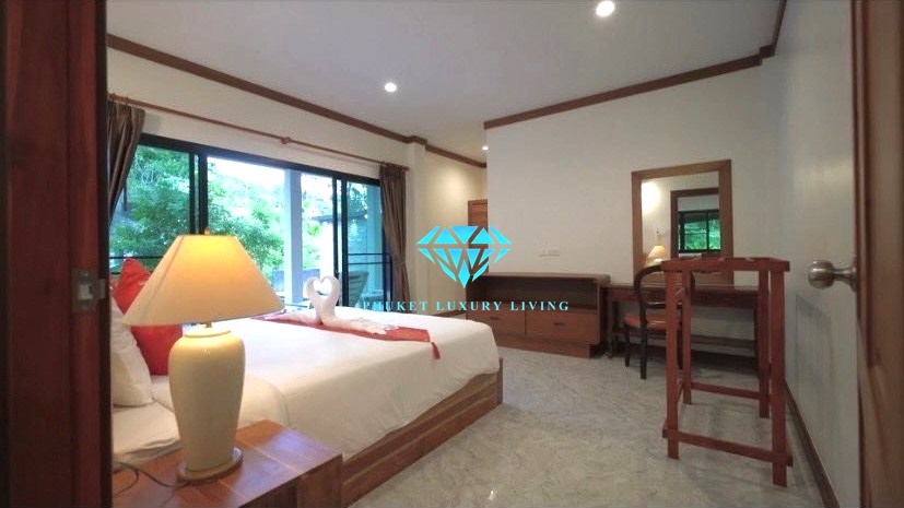 4 bedrooms villa for sale near Nai Thon Beach, just 3 minutes away.