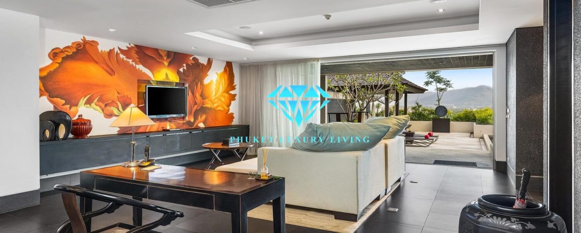 Stunning modern and stylish two-story duplex penthouse For sale in Layan, Phuket.